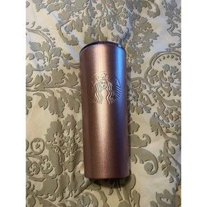 Starbucks Holiday 2018 Pink RoseGold Stainless Steel Cold Cup Venti Tumbler 24oz